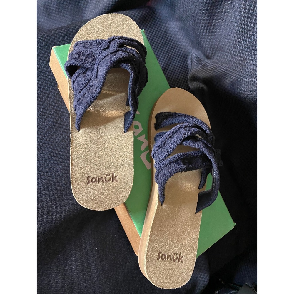 Sanuk Frayed Slide Sandals